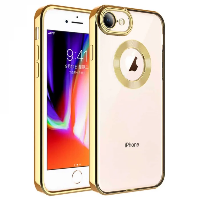 iPhone 8 Kılıf Kamera Korumalı Logo Gösteren  Omega Kapak