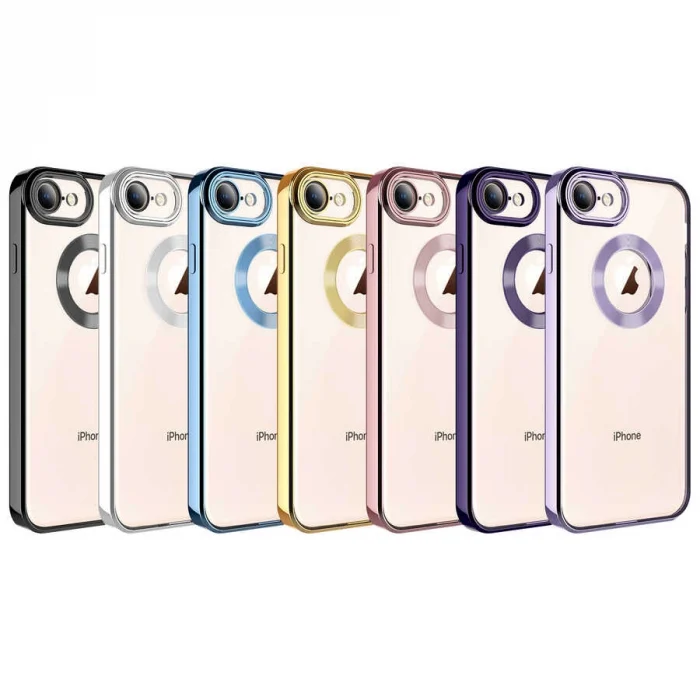 iPhone 8 Kılıf Kamera Korumalı Logo Gösteren  Omega Kapak