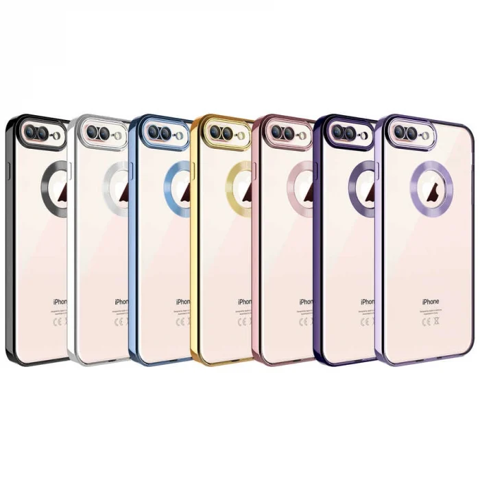 iPhone 8 Plus Kılıf Kamera Korumalı Logo Gösteren  Omega Kapak