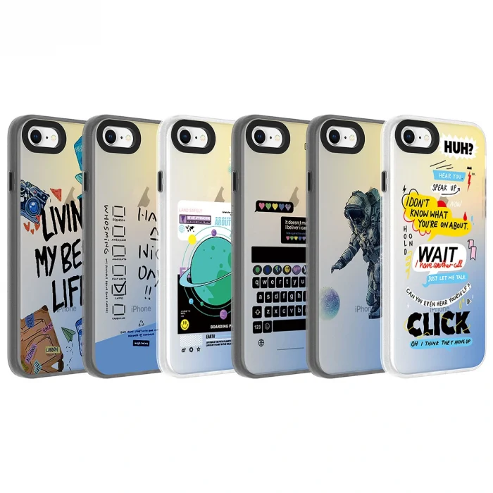 iPhone SE 2020 Kılıf Desenli Dragon Sert Kapak