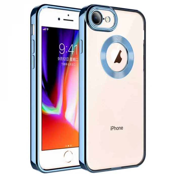 iPhone SE 2022 Kılıf Kamera Korumalı Logo Gösteren  Omega Kapak
