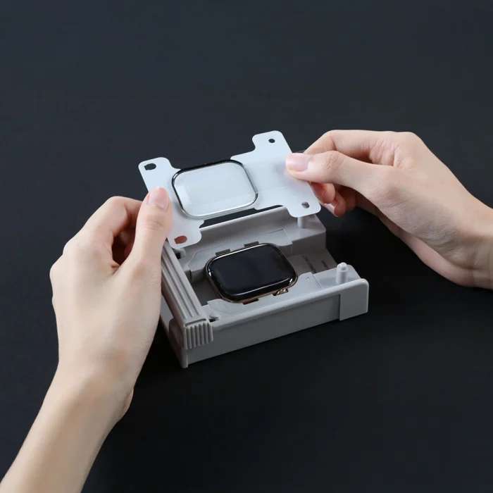 Apple Watch 10 42mm Amazingthing Radix Protective Parmak İzi Bırakmayan HD Ekran Koruyucu Film + Kolay Uygulama Aparatı