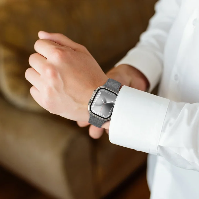 Watch 10 42mm Amazingthing Titan Swift Deri Dokulu Silikon Kordon