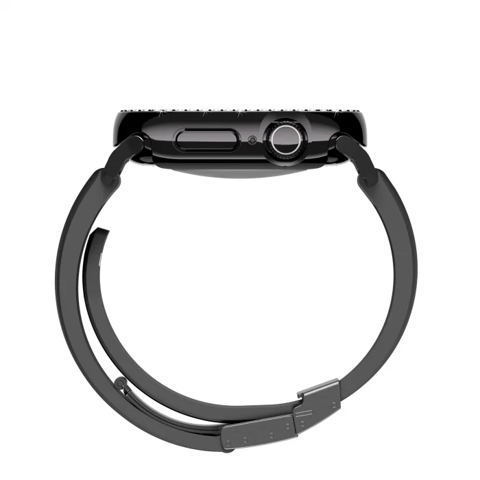 Watch 10 46mm Amazingthing Gleam Fit FullGuard Taşlı Sert PC Kasa ve Ekran Koruyucu