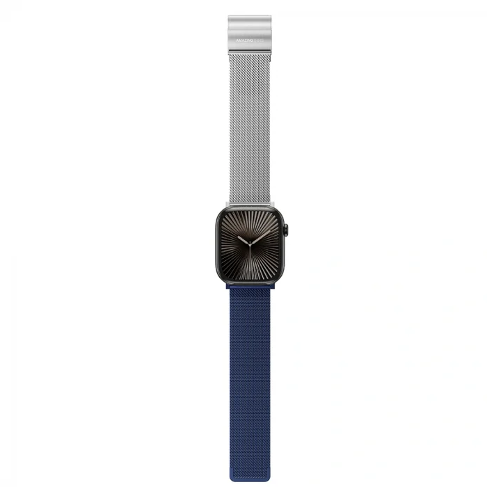 Apple Watch 10 46mm Amazingthing Omni StyleFlip Metal Hasır Kordon