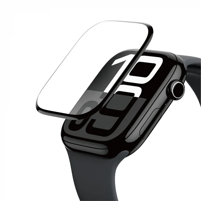 Apple Watch 10 46mm Amazingthing Radix Protective Parmak İzi Bırakmayan HD Ekran Koruyucu Film + Kolay Uygulama Aparatı