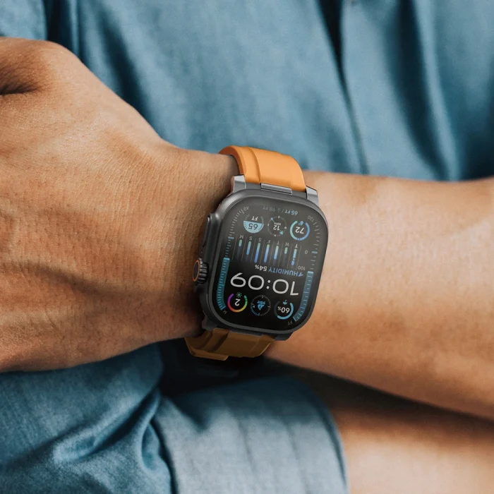 Apple Watch 10 46mm Amazingthing Titan Chrono Silikon Kordon