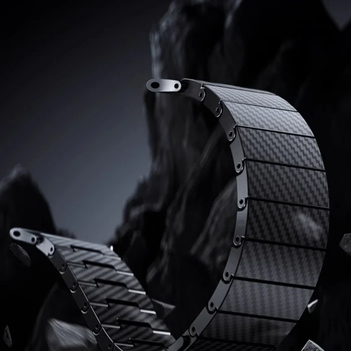 Watch 38mm Uyumlu-90 600D Karbon Fiber Kordon