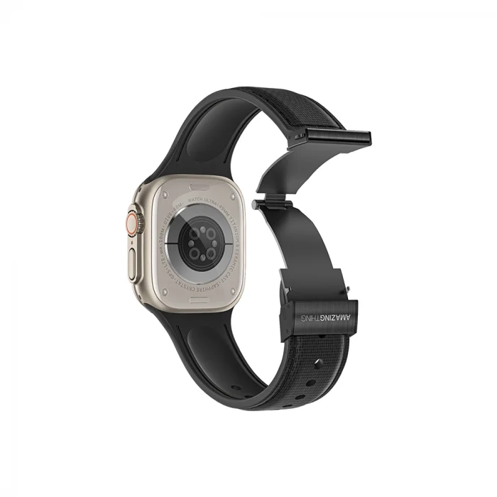 Watch 40mm Amazingthing Titan Swift Deri Dokulu Silikon Kordon