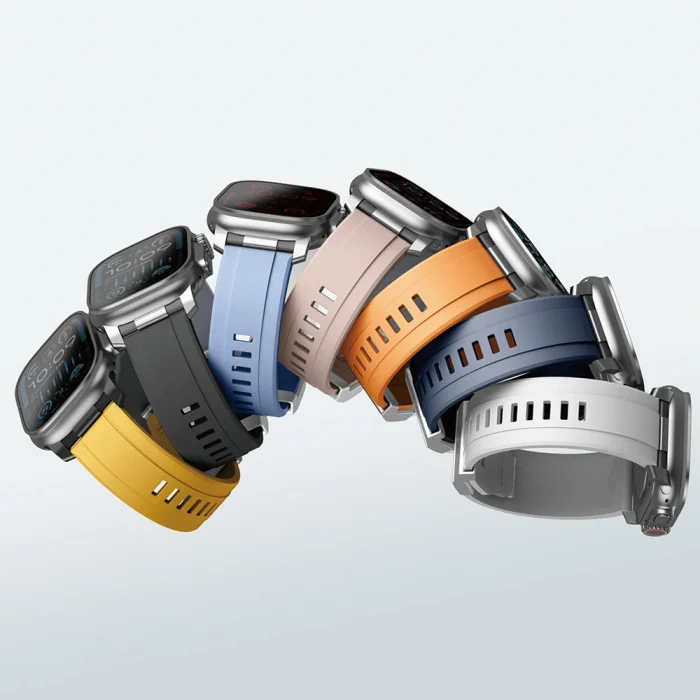 Apple Watch 42mm Amazingthing Titan Chrono Silikon Kordon