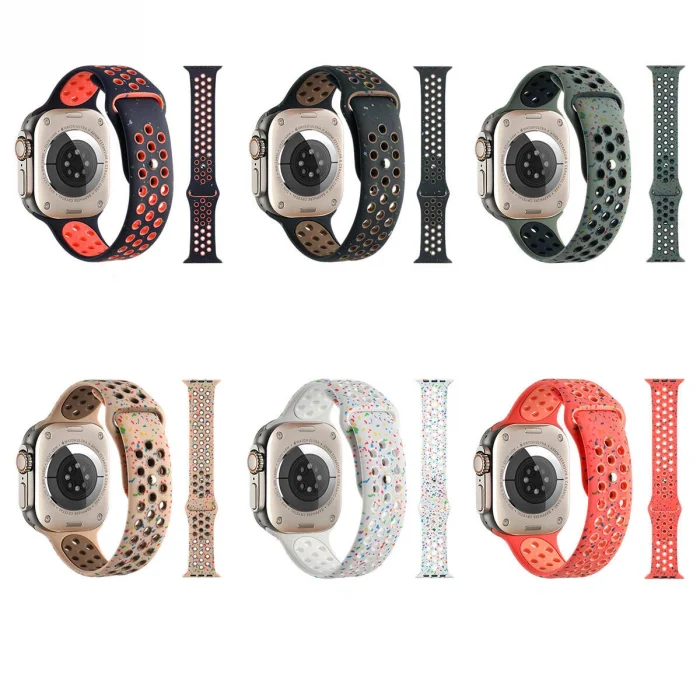 Watch 42mm Kordon Yeni Seri 2023 KRD-02 Silikon Strap Kayış
