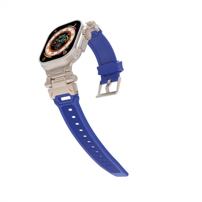 Watch 42mm KRD-108 Metal Başlıklı Silikon Kordon