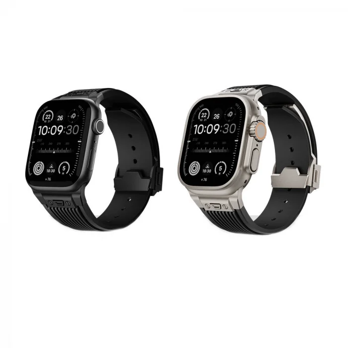 Watch 44mm KRD-113 Spor Görünümlü Silikon Kordon