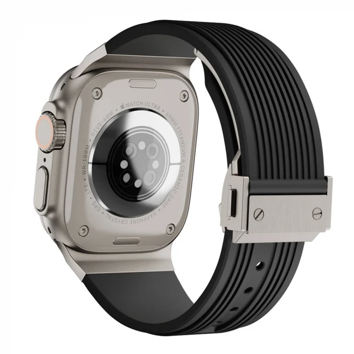 Watch 44mm KRD-113 Spor Görünümlü Silikon Kordon