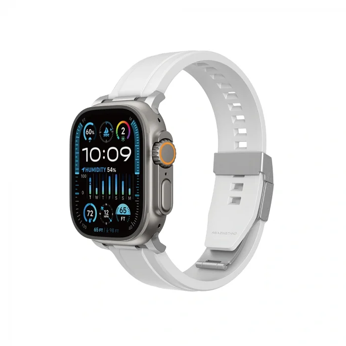 Apple Watch 7 45mm Amazingthing Titan Chrono Silikon Kordon