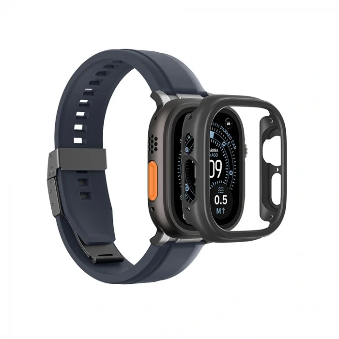 Apple Watch Ultra 49mm Amazingthing Radix Minimal FullGuard Sert PC Kasa ve Ekran Koruyucu