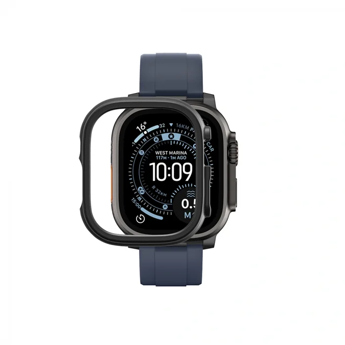 Apple Watch Ultra 49mm Amazingthing Radix Minimal FullGuard Sert PC Kasa ve Ekran Koruyucu