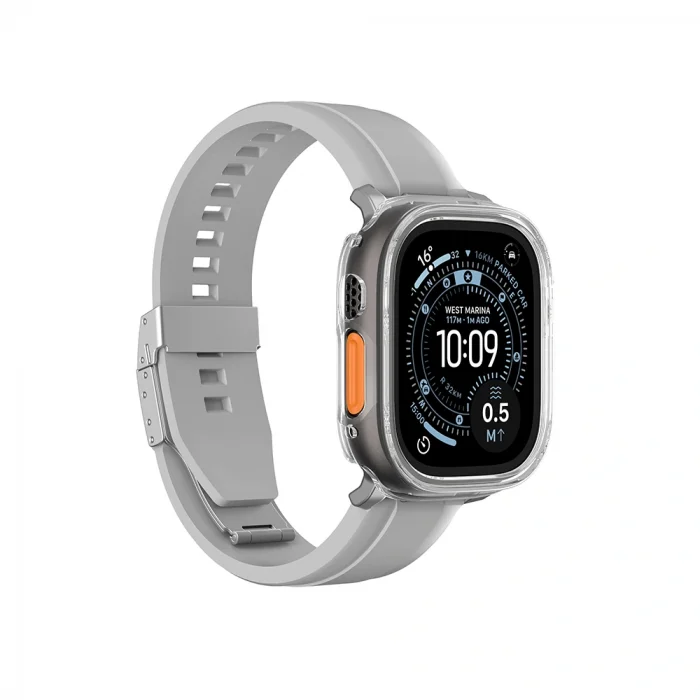 Apple Watch Ultra 49mm Amazingthing Radix Minimal FullGuard Sert PC Kasa ve Ekran Koruyucu