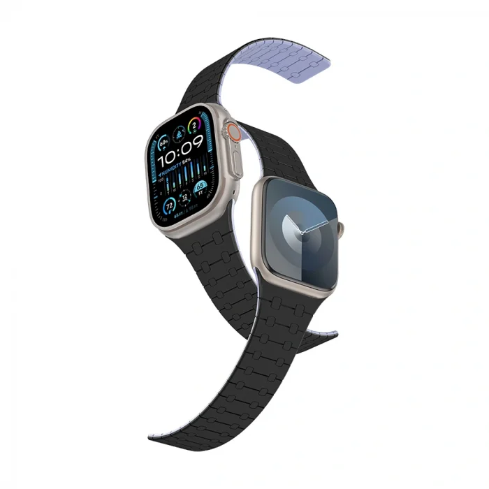 Apple Watch Ultra 49mm Amazingthing Smoothie Sport Magnetik Tak Çıkar Silikon Strap Kayış