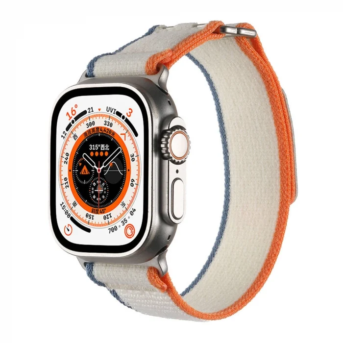 Watch Ultra 49mm Hasır Kordon KRD-106 Strap Kayış