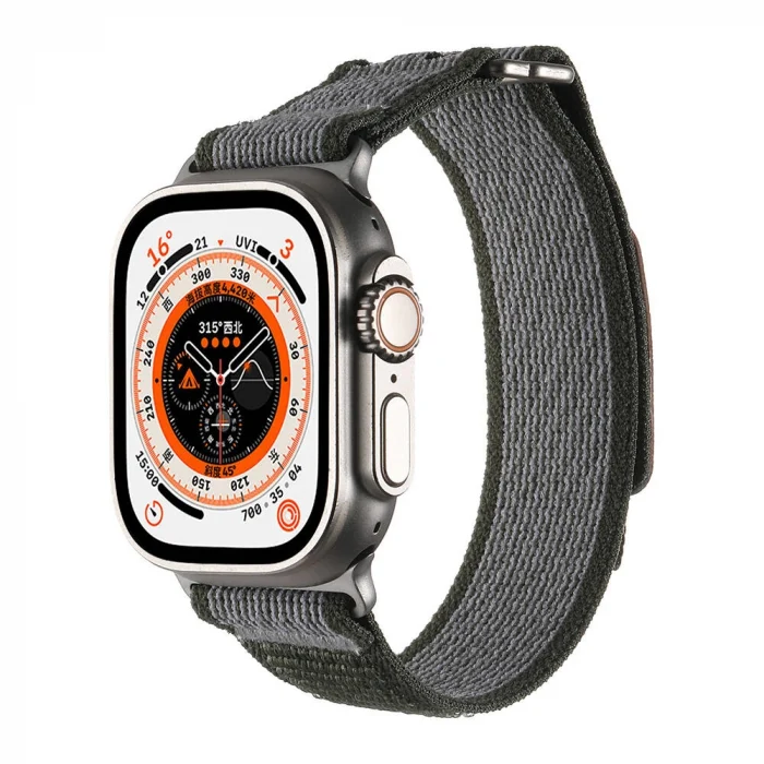 Watch Ultra 49mm Hasır Kordon KRD-106 Strap Kayış