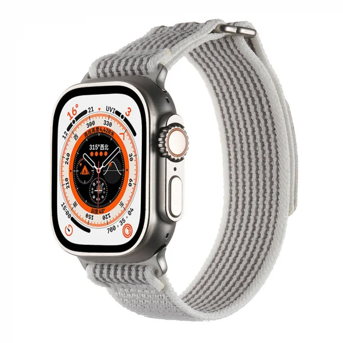 Watch Ultra 49mm Hasır Kordon KRD-106 Strap Kayış