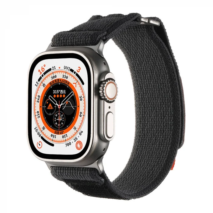 Watch Ultra 49mm Hasır Kordon KRD-106 Strap Kayış