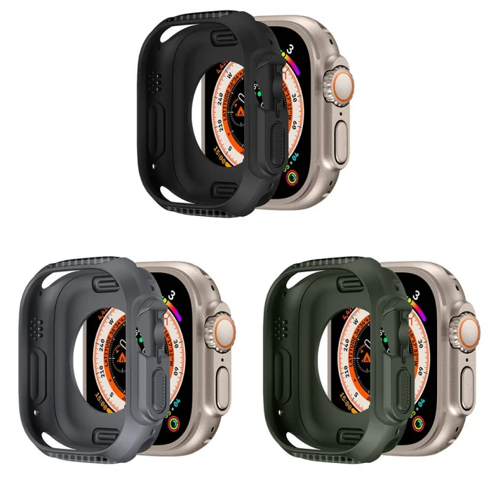 Watch Ultra 49mm Silikon TPU Kasa Koruyucu Watch Gard 31