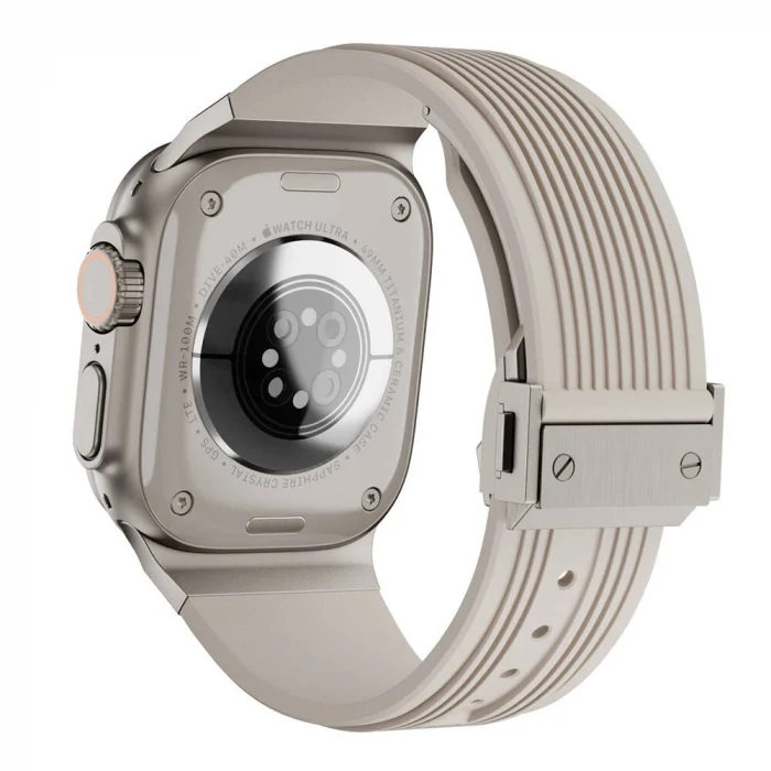 Watch Ultra 49mm KRD-113 Spor Görünümlü Silikon Kordon