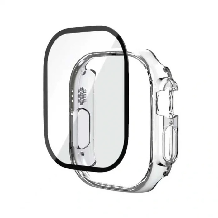 Watch Ultra 49mm Watch Gard + PMMA Şeffaf Kasa ve Ekran Koruyucu
