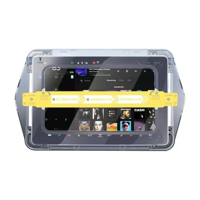 BYD 15.6 inç Araç Multimedya Ekran Koruyucu Uygulama Aparatlı Premium Temperli Cam Ekran Koruyucu