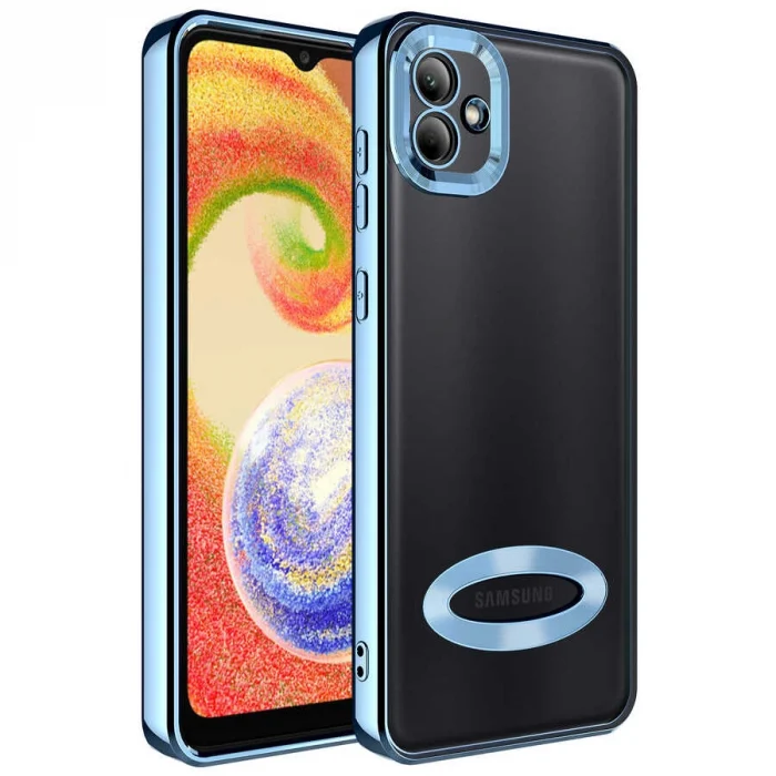 Samsung A03 Kılıf Kamera Korumalı Logo Gösteren  Omega Kapak