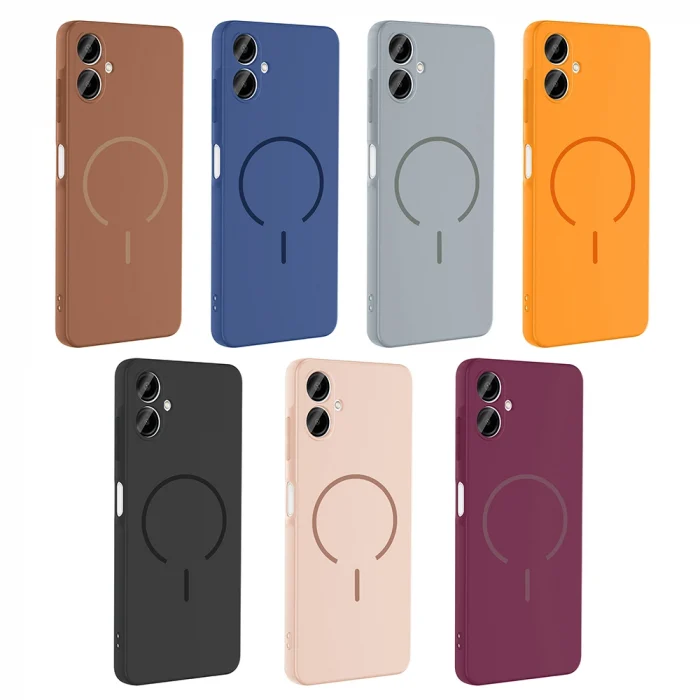 Samsung A06 Kılıf M-safe Şarj Özellikli Meta Kapak