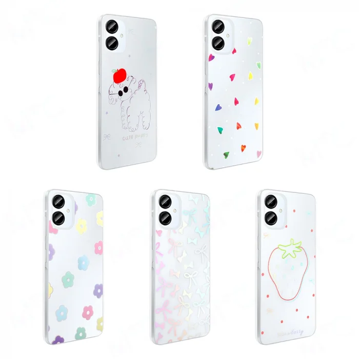 Samsung A06 Kılıf Şeffaf Figürlü Folk Sert Kapak