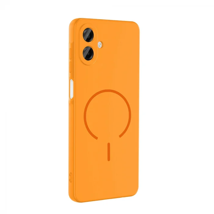 Samsung A07 Kılıf M-safe Şarj Özellikli Meta Kapak