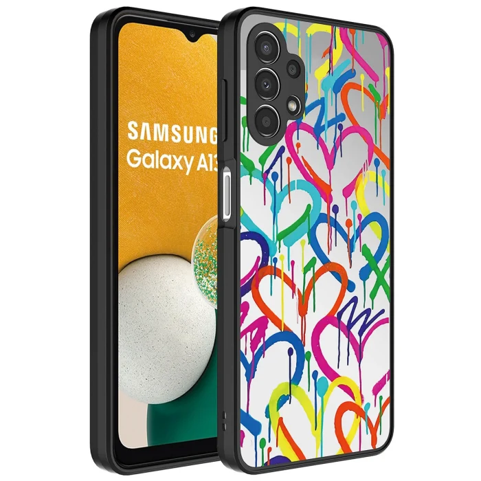 A13 4G Kılıf Aynalı Desenli Kamera Korumalı Parlak Mirror Kapak