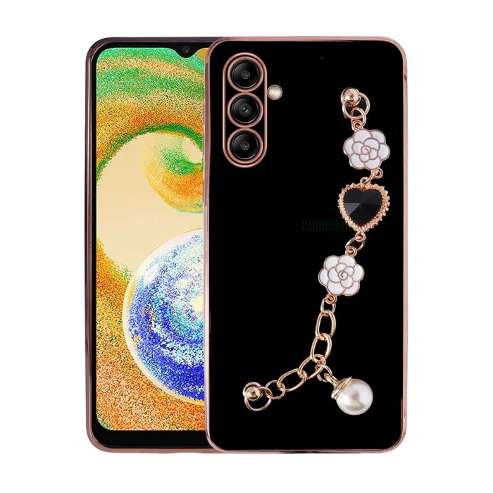 Samsung A13 5G Kılıf El Tutamaçlı Kamera Korumalı Taka Silikon Kapak