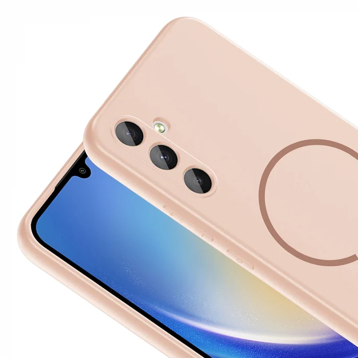 Samsung A14 Kılıf M-safe Şarj Özellikli Meta Kapak