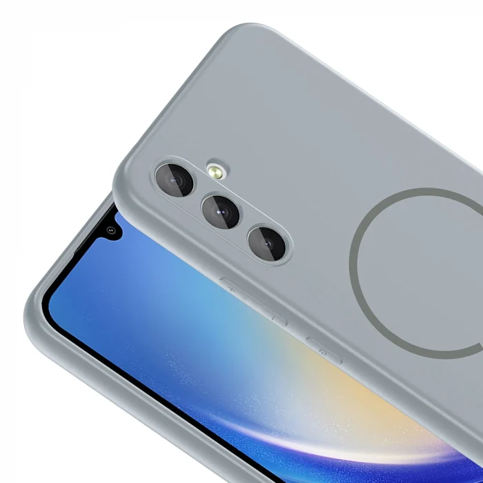 Samsung A14 Kılıf M-safe Şarj Özellikli Meta Kapak