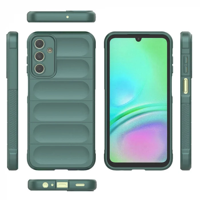 Samsung A15 Kılıf Esnek TPU Oyuklu Arka Yüzey Tasarımlı Etnik Silikon Kapak