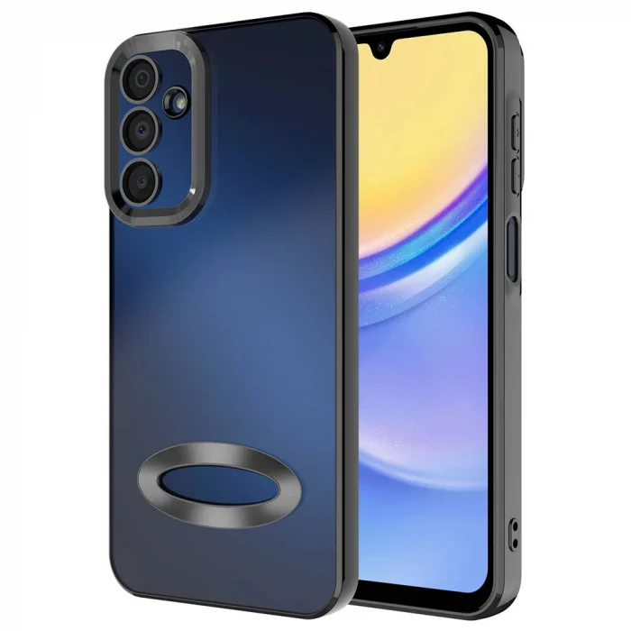 Samsung A15 Kılıf Kamera Korumalı Logo Gösteren Omega Kapak