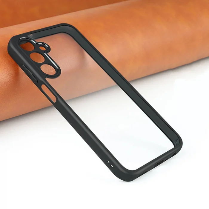 Samsung A15 Kılıf Kamera Korumalı Şeffaf Arka Yüzey New Roll Kapak