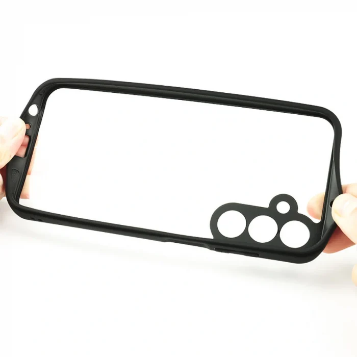 Samsung A15 Kılıf Kamera Korumalı Şeffaf Arka Yüzey New Roll Kapak