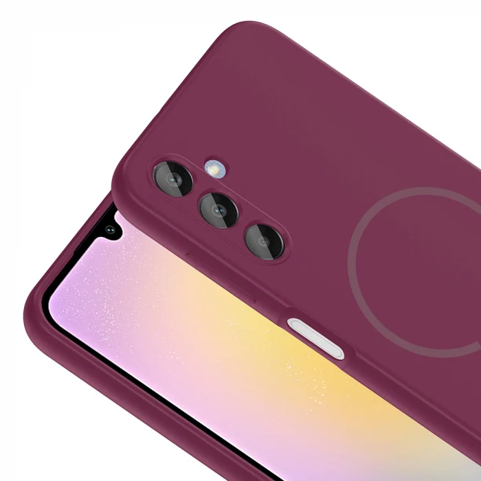 Samsung A15 Kılıf M-safe Şarj Özellikli Meta Kapak