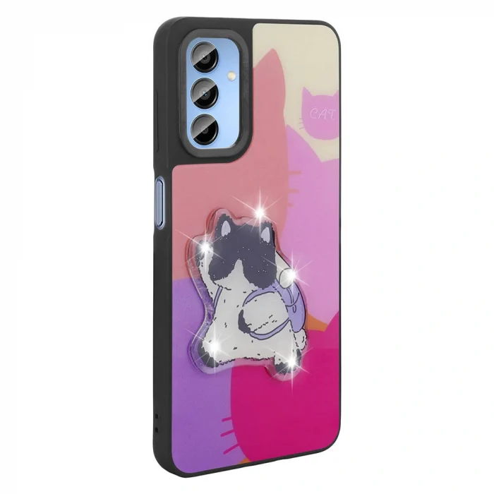 Samsung A15 Kılıf Parlayan Kabartmalı İkonik Figürlü Amas Silikon Kapak