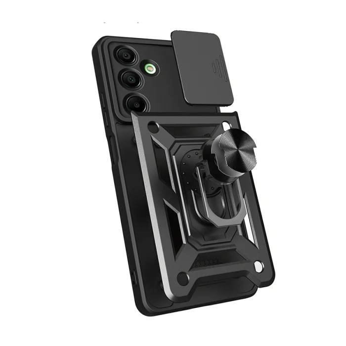 Samsung A16 Kılıf Magnetik Standlı Kamera Korumalı Sürgülü Vega Kapak