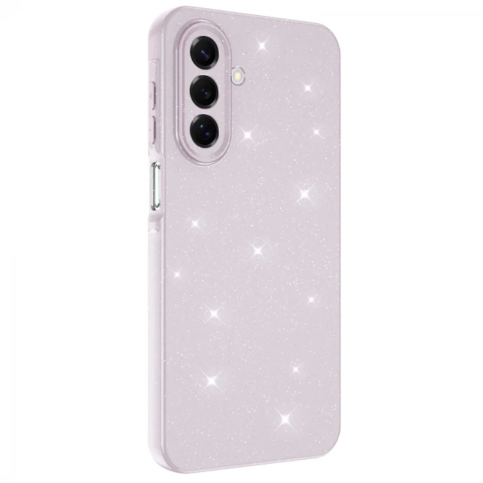 Samsung A17 Kılıf Kamera Korumalı Simli Lüks Koton Kapak