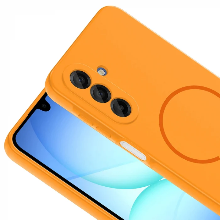 Samsung A17 Kılıf M-safe Şarj Özellikli Meta Kapak