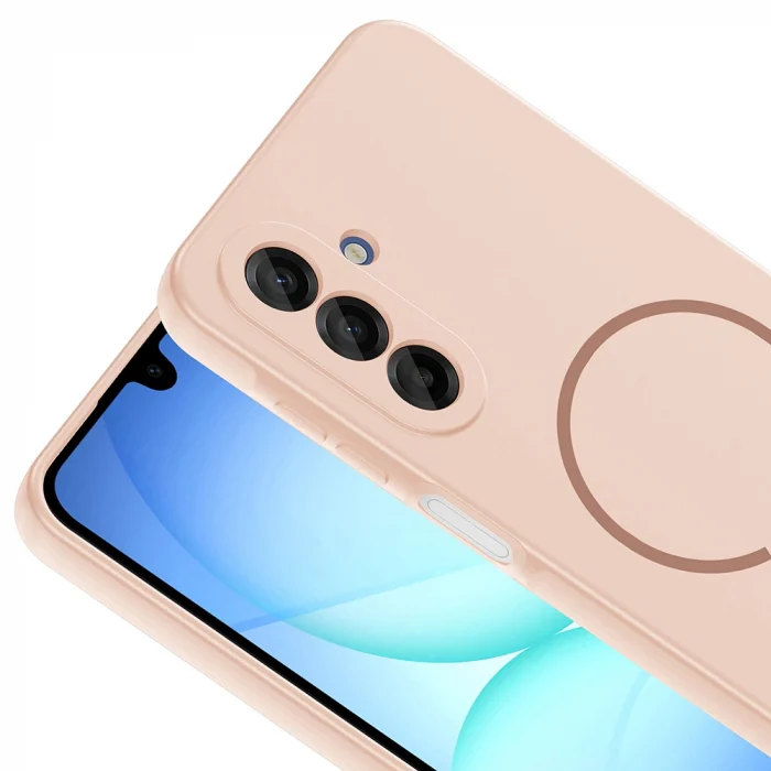 Samsung A17 Kılıf M-safe Şarj Özellikli Meta Kapak