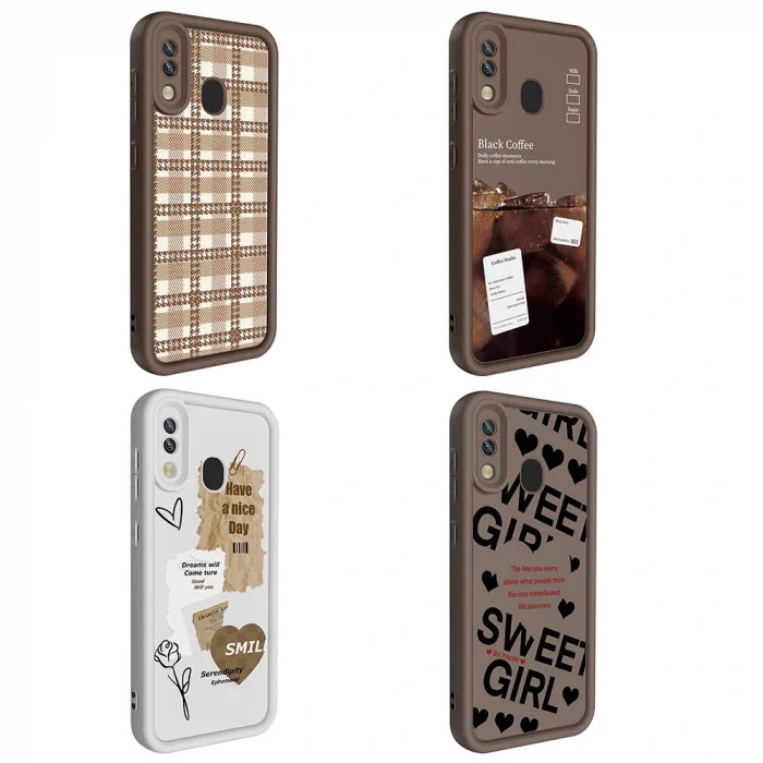 Samsung A20 Kılıf Kamera Korumalı Baskılı Arka Yüzey Klas Kapak